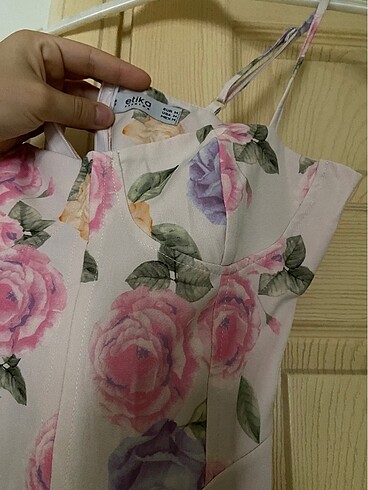 ÇİÇEKLİ MİNİ ELBİSE - Görsel 2