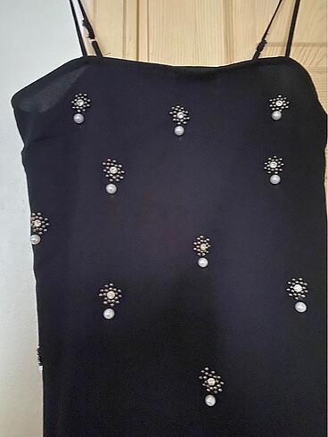 TAŞLI GECE ELBİSESİ - Görsel 2