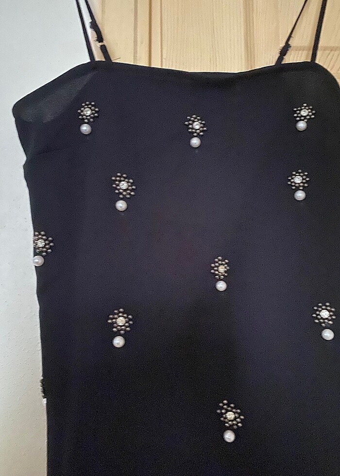 TAŞLI GECE ELBİSESİ - Görsel 2