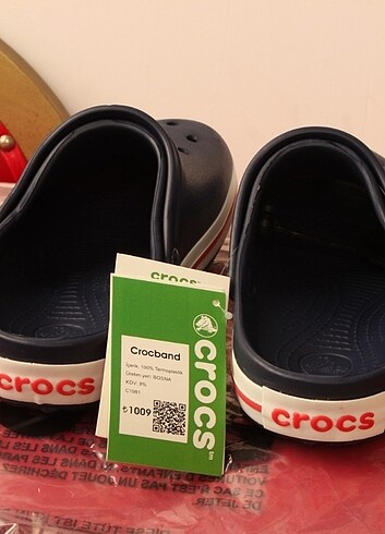 Crocs İthal Orijinal cross terlik barkodlu mağaza fiyatları etiketlerd