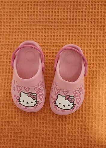 24 Beden pembe Renk Hello Kitty Crocss Model Terlik