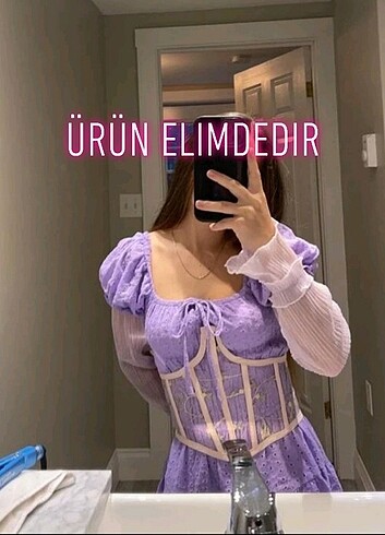 shein lila tül dantel eldiven 