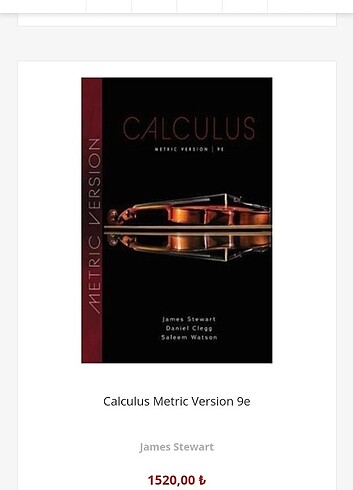 Beden Renk James Stewart Calculus 8th edition