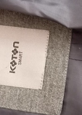 Gri Erkek Keten Midi Ceket Fermuarlı - Görsel 4