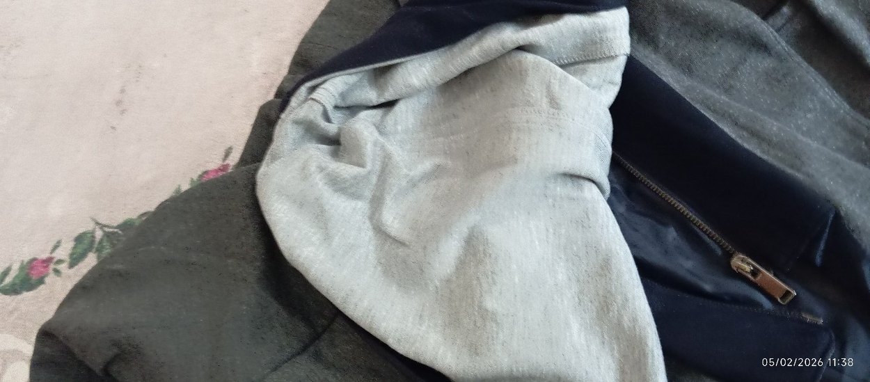 Gri Erkek Keten Midi Ceket Fermuarlı - Görsel 5