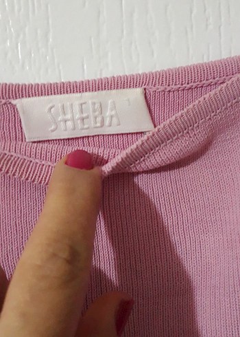 Boyner Sheba pembe merserize triko
