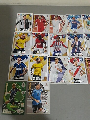  Panini Futbolcu kartları