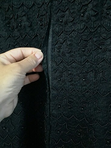 Siyah gece elbisesi - Görsel 7