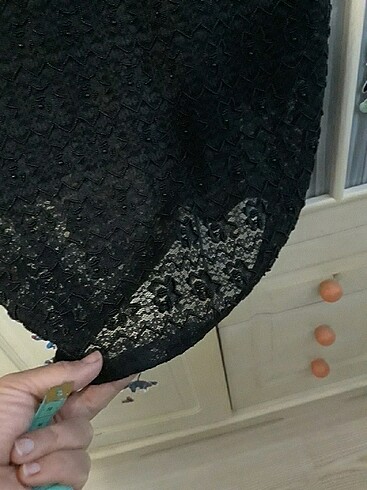 Siyah gece elbisesi - Görsel 8