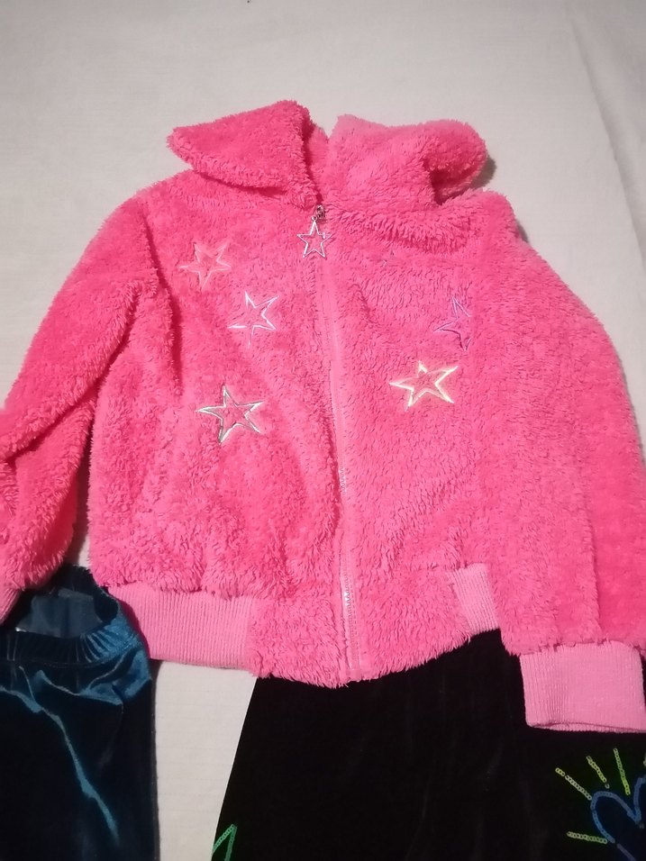 Kız Çocuk Renkli İşlemeli Payetli Tayt3 parca - Görsel 4