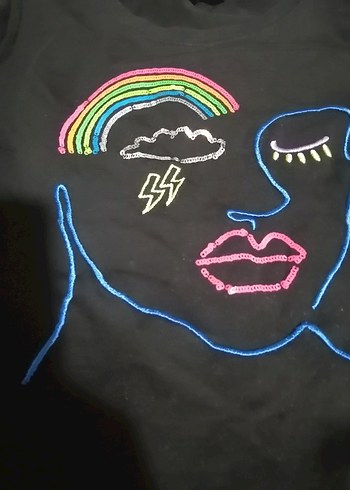 Kız Çocuk Pullu Pembe Tayt 3lü - Görsel 10