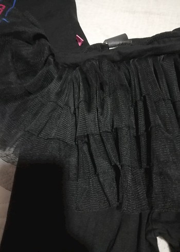 Kız Çocuk Pullu Pembe Tayt 3lü - Görsel 7