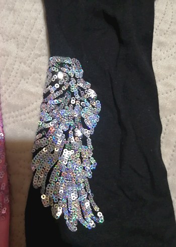 Kız Çocuk Pullu Pembe Tayt 3lü - Görsel 3