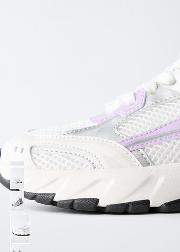 Beyaz Bağcıklı Platform Topuklu Spor Ayakkabı - Görsel 4