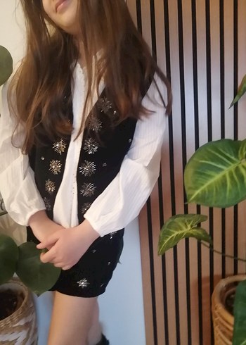 Beyaz romantik gömlek 12 13yaş - Görsel 11