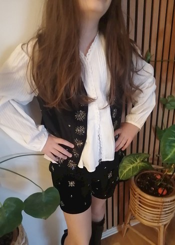 Beyaz romantik gömlek 12 13yaş - Görsel 8