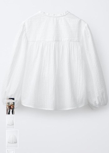 Beyaz romantik gömlek 12 13yaş - Görsel 4