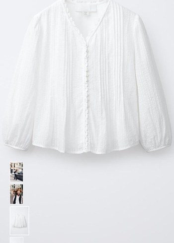 Beyaz romantik gömlek 12 13yaş - Görsel 3