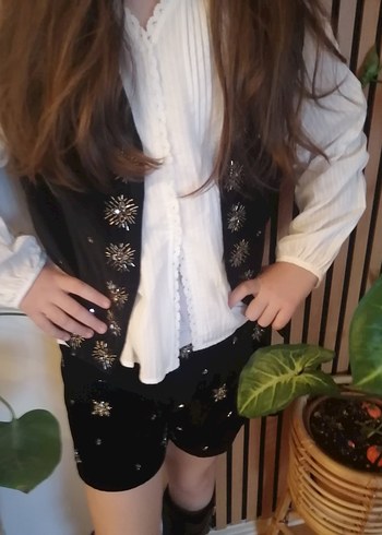 Beyaz romantik gömlek 12 13yaş - Görsel 9