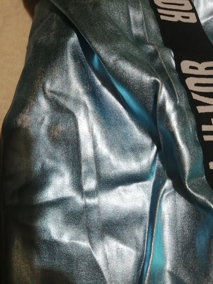 Kızlar için Parlak Mavi Metalik Eşofman Altı - Görsel 4