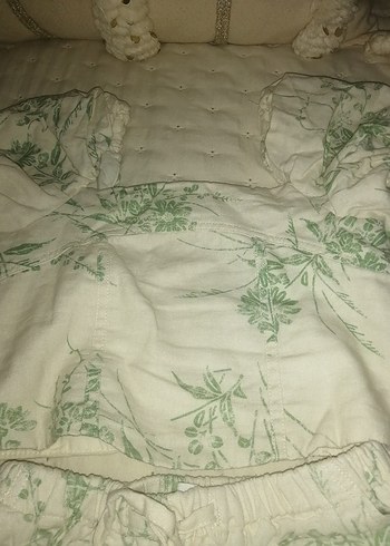 10 Yaş Beden beyaz Renk Beyaz Bohem Keten Uzun Pantolon ve üst takım
