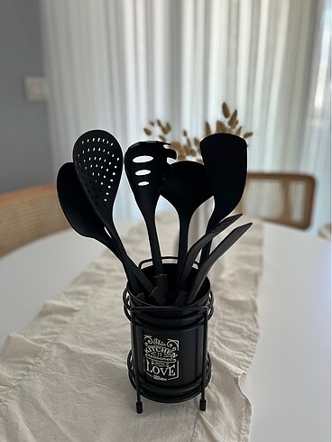6lı Standlı Plastik Servis Seti