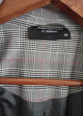 LC Waikiki Gri Kadın Keten Midi Blazer