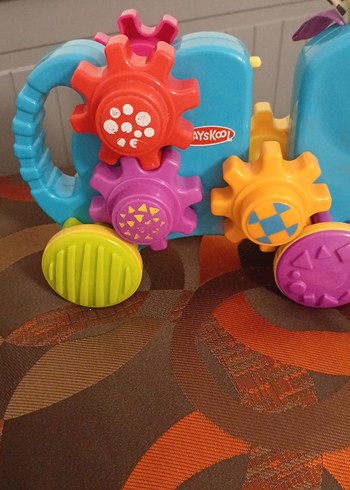 Renkli Dişli Çarklı Çekmeli Oyuncak - Görsel 2