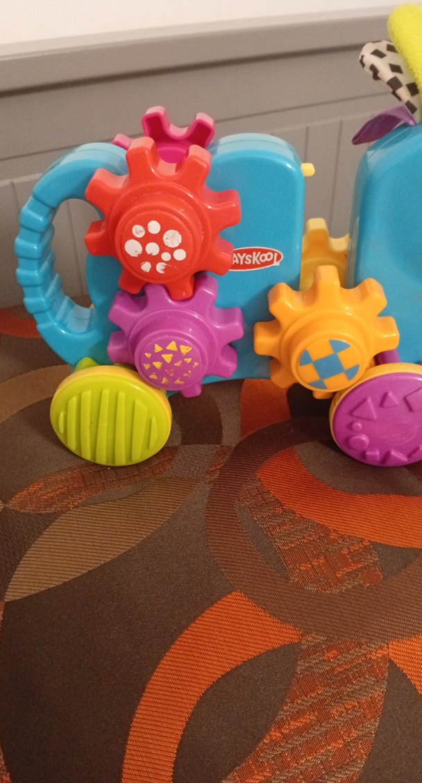 Renkli Dişli Çarklı Çekmeli Oyuncak - Görsel 2