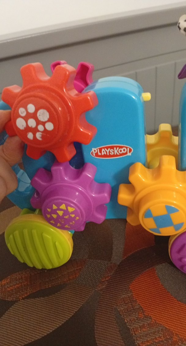 Renkli Dişli Çarklı Çekmeli Oyuncak - Görsel 4