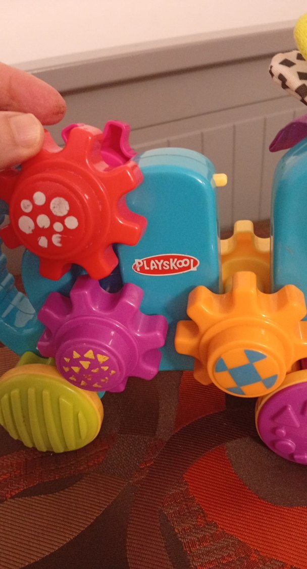 Renkli Dişli Çarklı Çekmeli Oyuncak - Görsel 3