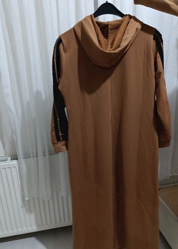 Kahverengi Uzun Kollu Kadın Tunik - Görsel 3