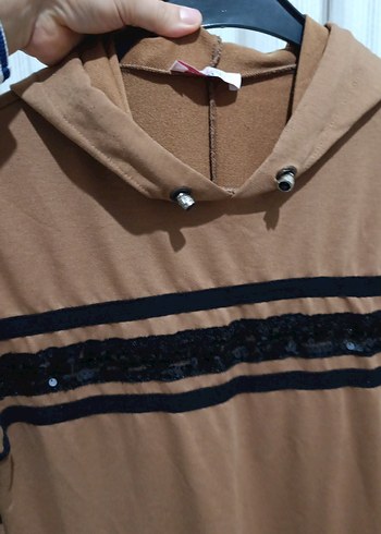 Kahverengi Uzun Kollu Kadın Tunik - Görsel 5