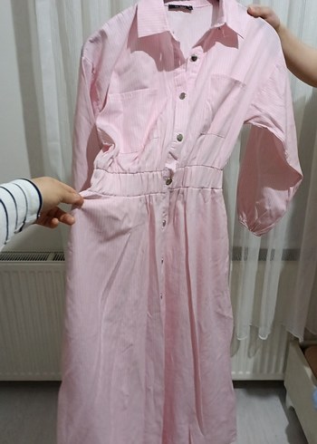 yazlık gömlek elbise - Görsel 6