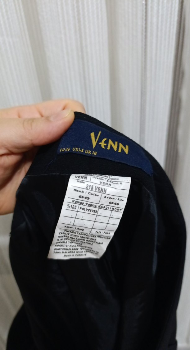 Düğmeli Siyah Midi Kadın Etek - Görsel 5