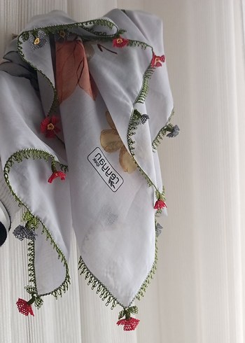 Reyyan iğne oyalı türban - Görsel 3