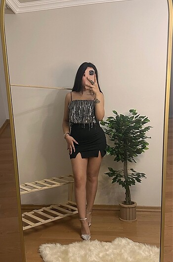 s Beden siyah Renk Şort etek