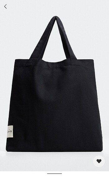 Mango Kadın Siyah Pamuklu Shopper çanta