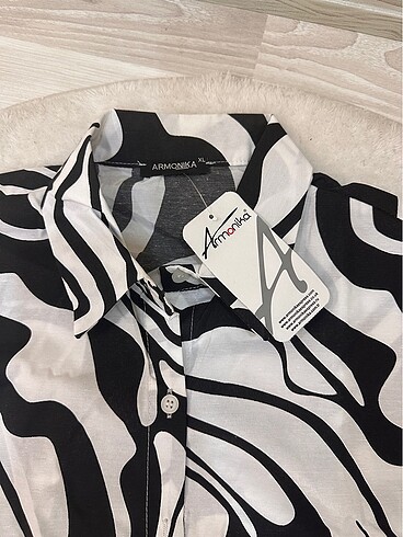 xl Beden Kadın zebra gömlek