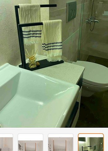 Diğer Siyah Modern ayaklı havluluk