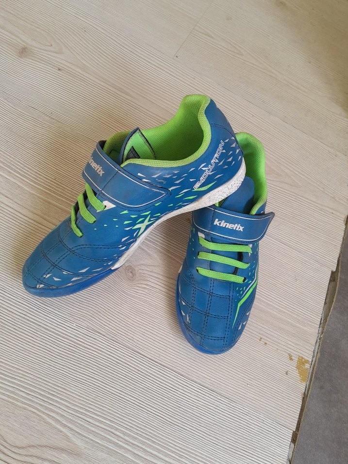 Mavi Yılan Desenli Basketbol Ayakkabısı Velcro - Görsel 3