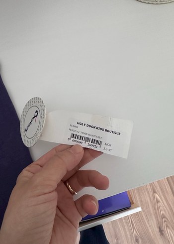 Kız Çocuk Mor Kolsuz Pamuklu Tişört - Görsel 2