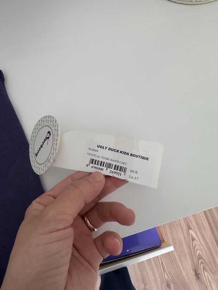 Kız Çocuk Mor Kolsuz Pamuklu Tişört - Görsel 2