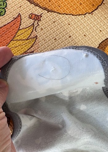 Gri Fil Desenli Bebek Kemer kundak - Görsel 3