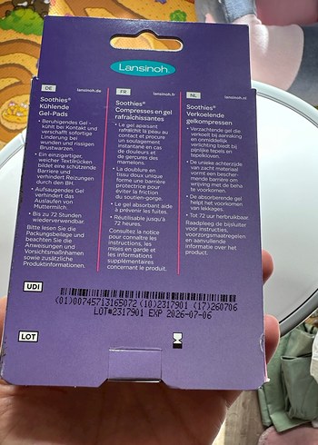 Lansinoh Soothies Soğutucu Jel Göğüs Pedi - Görsel 2