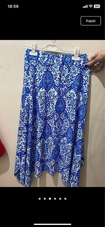 xl Beden Etek asimetrik