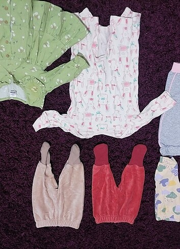 6 Ay Beden çeşitli Renk 3-6 ay çeşitli bebek kıyafetleri 