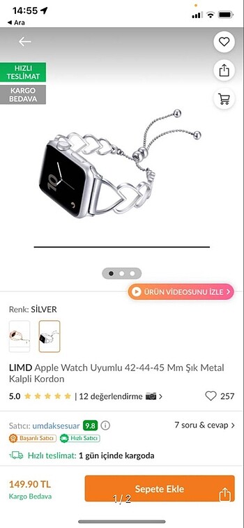 Apple 38-40-41 mm saat kordonu