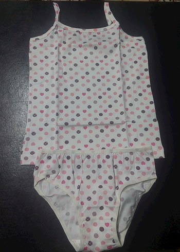 Berrak Collection Pembe Baskılı Kız Çocuk Atlet - Görsel 2