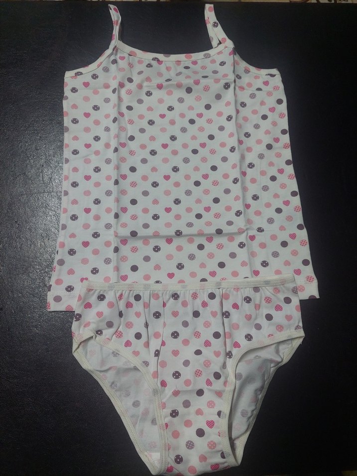 Berrak Collection Pembe Baskılı Kız Çocuk Atlet - Görsel 2